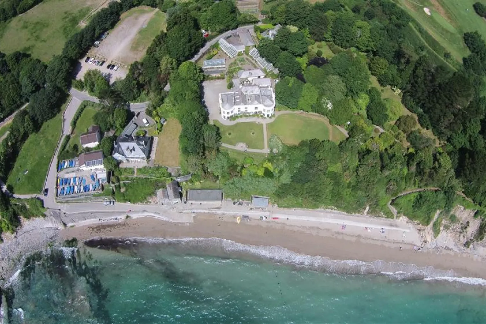 Birds eye view of Porthpean House