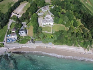 Birds eye view of Porthpean House