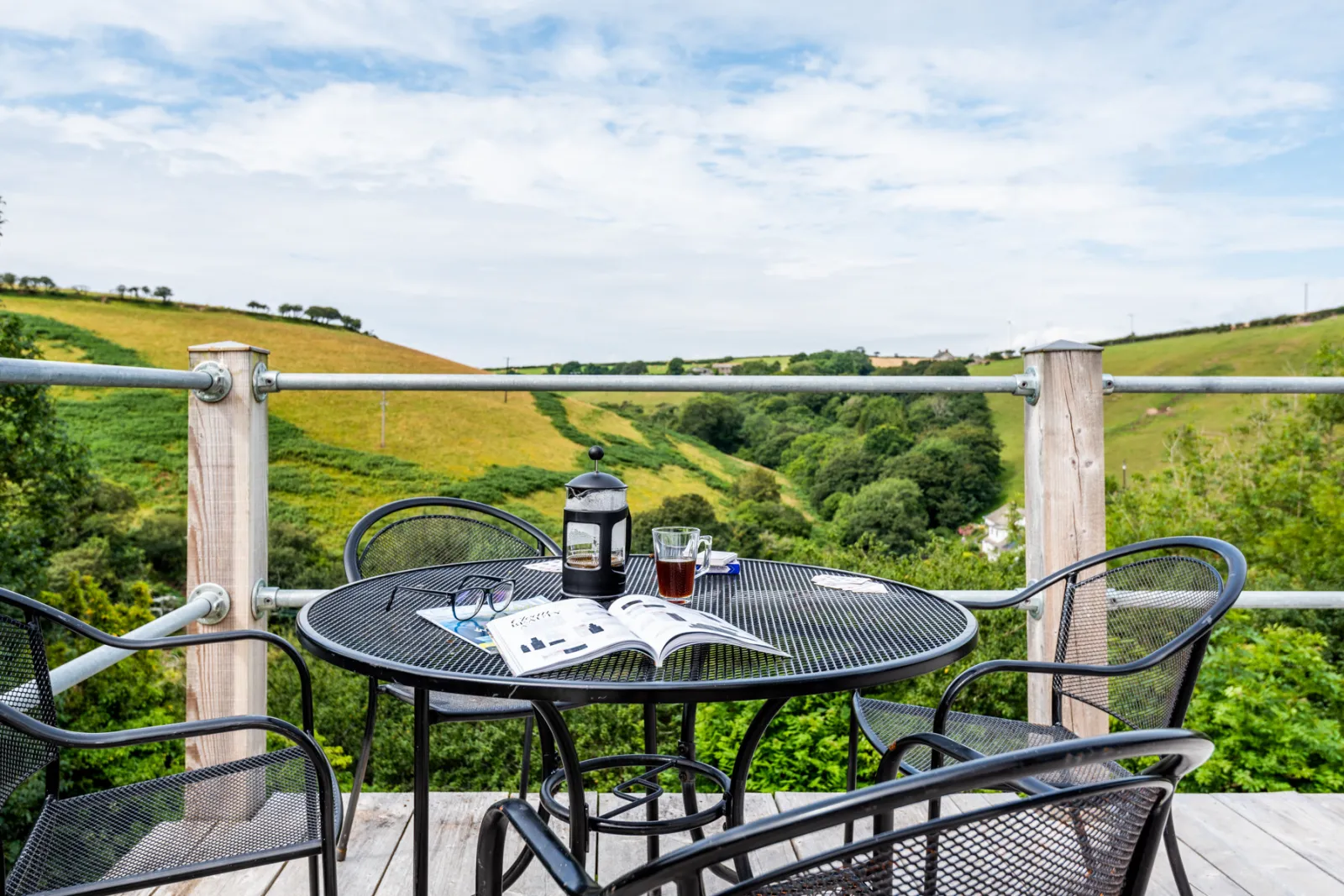 Dining on the terrace