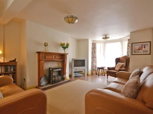 The spacious newly furnished living room