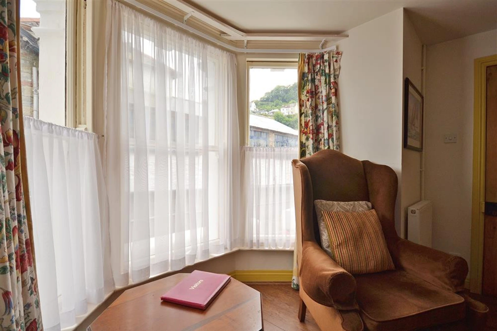 The comfortable window seat