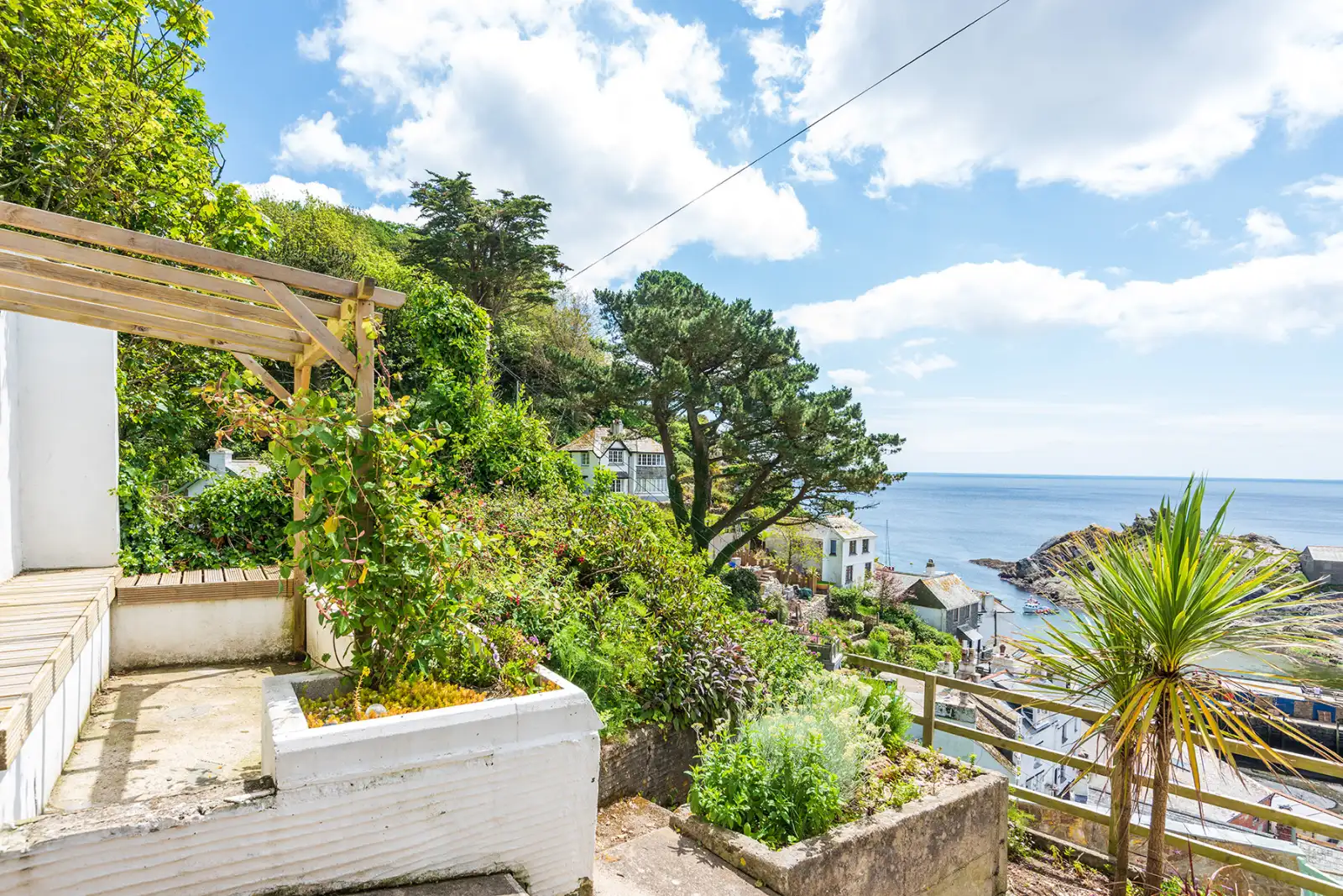 One of the sunny terraces
