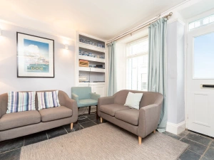The lounge end of the open plan room