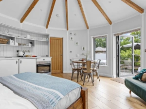 Living Area. Sofa Bed, Double Bed-Fern Leaf