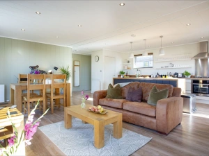 Sofas, Coffee Table. Dining Table- Whileaway Lodge