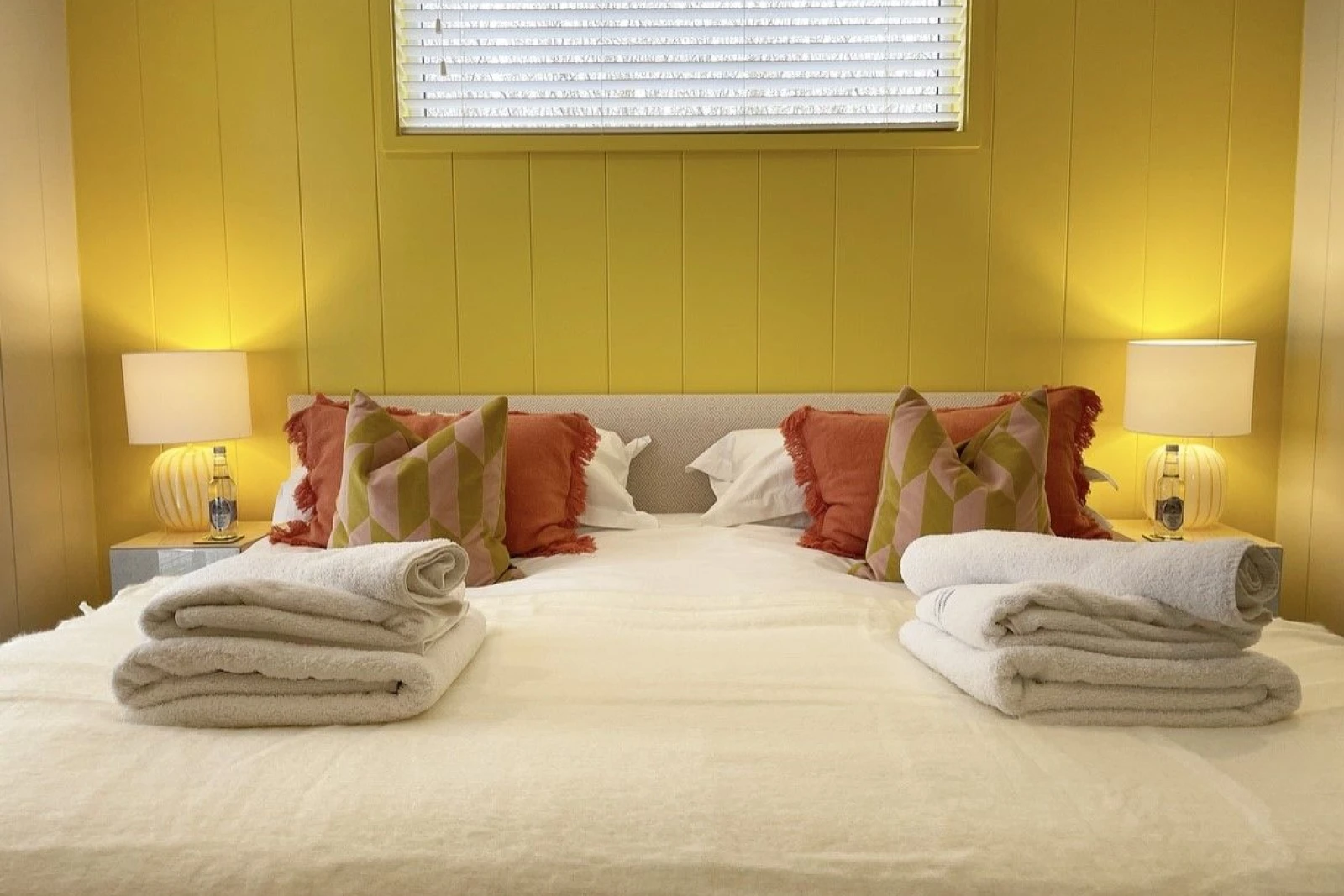 Double bed in master bedroom- The Sleights, Strawberryfield Park