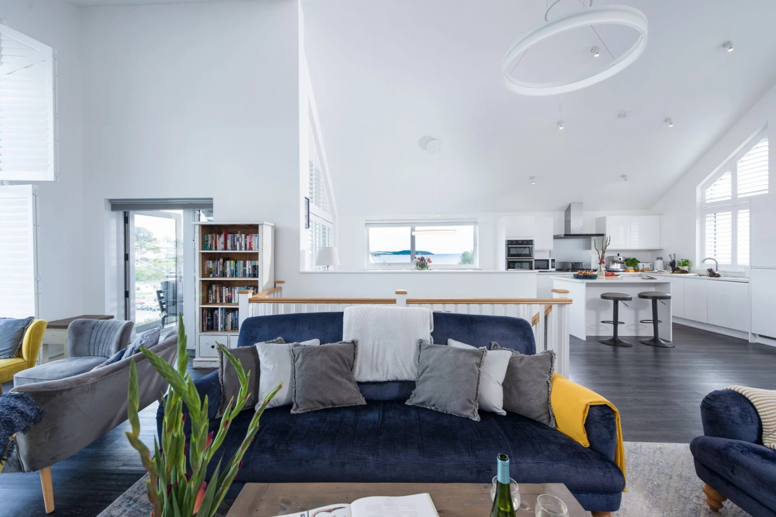 Spacious open plan kitchen and living area with beautiful views - Swanpool View