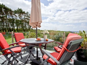 Outside furniture with parasol - Blue Bay