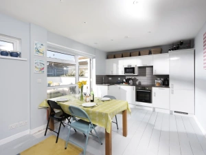 Open plan kitchen and dining area - Mousehole View