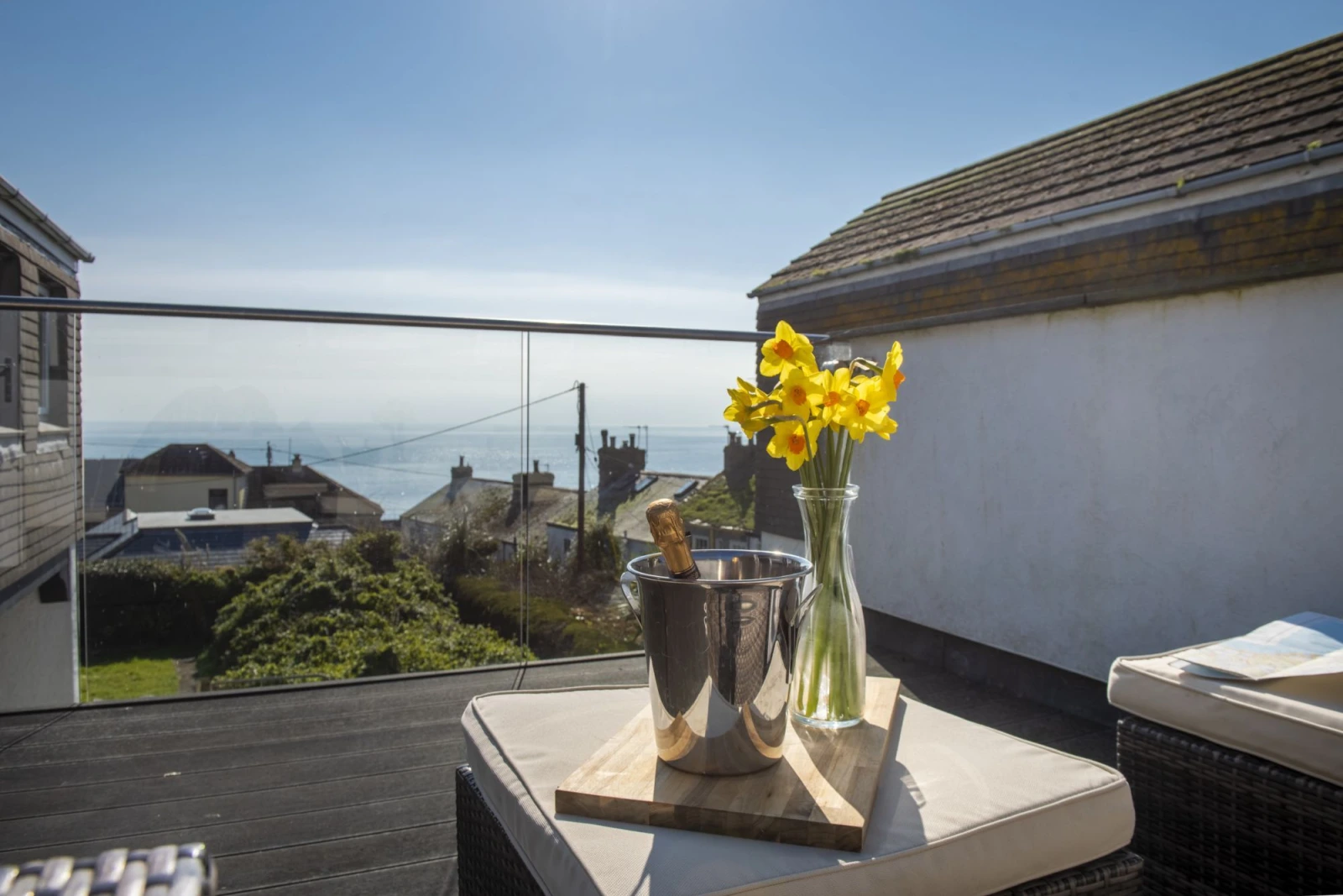 Views out to sea from balcony - Mousehole View