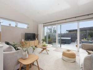 Living area with access to the patio, free Wi-Fi - Salt Life, Dunes at Upton Towans