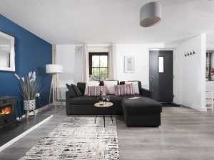 L shaped sofa in the living space - Aval Dor Barn