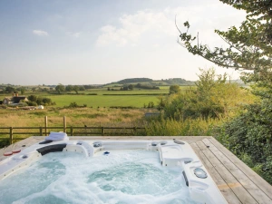 Th hot tub and stunning garden views - Decoy Farm House