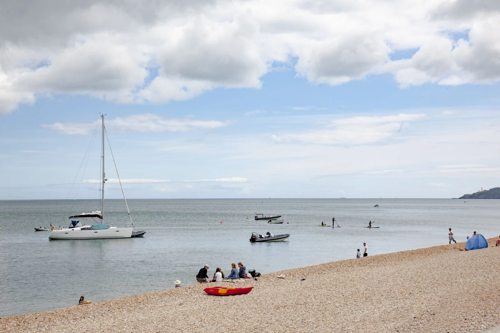 Torcross beach, just steps from Bumble Cottage