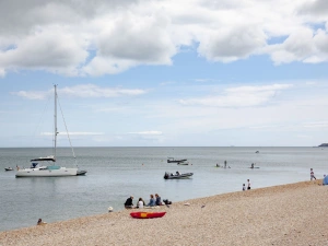 Torcross beach, just steps from Bumble Cottage