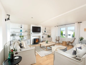 Bright living area, Smart TV, and plenty of space to relax - The Haybarn