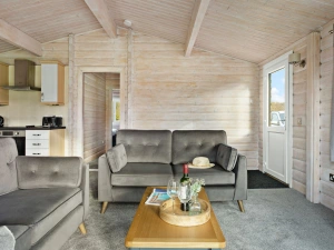Sofa seating in living room - Chestnut, 6 Fingle Glen Lodges