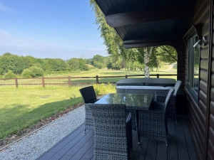 Views over the golf course from the lodge - Chestnut, 6 Fingle Glen Lodges