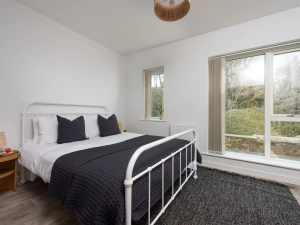 Bedroom One, first floor with a king-size bed  - Towans Retreat