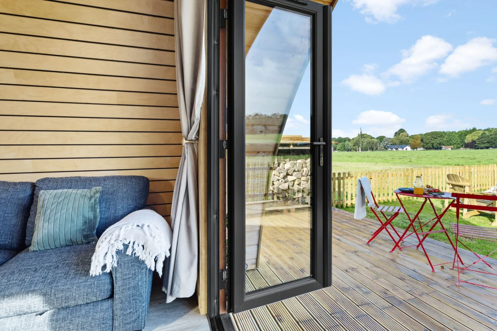 Access to decking from inside - The West Front, Cathedral View
