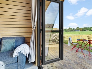 Access to decking from inside - The West Front, Cathedral View
