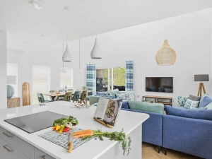 Kitchen island with induction hob - 9 The Vista, Willingcott