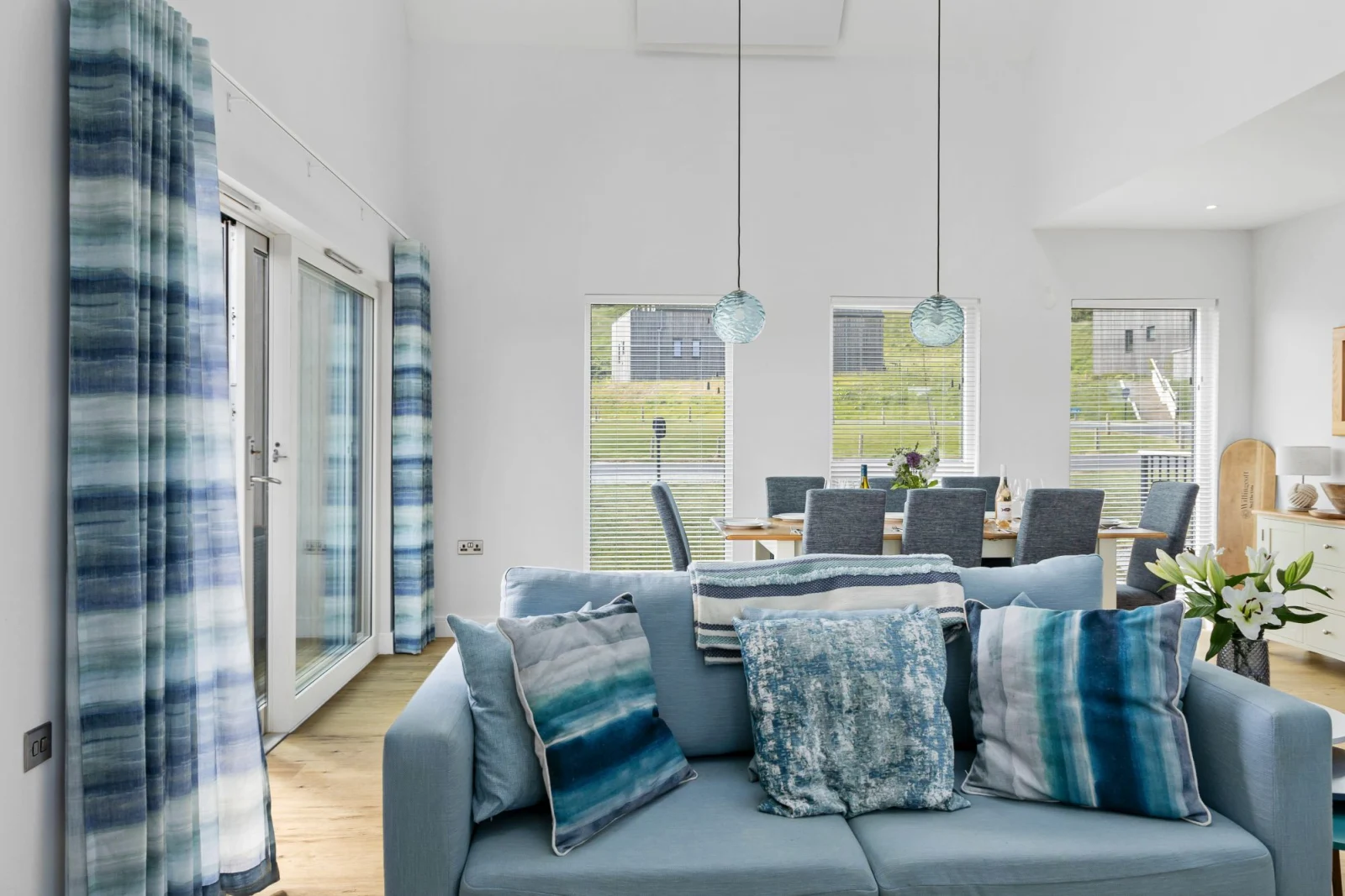 Sofa with soft furnishings and dining table - 2 The Vista, Willingcott