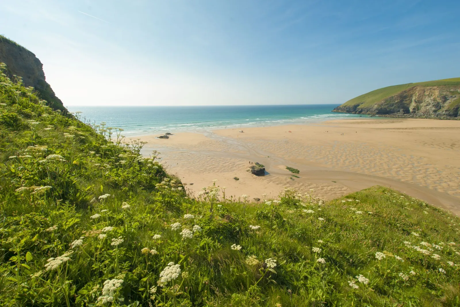 Nearby Mawgan Porth Beach