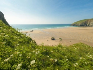 Nearby Mawgan Porth Beach