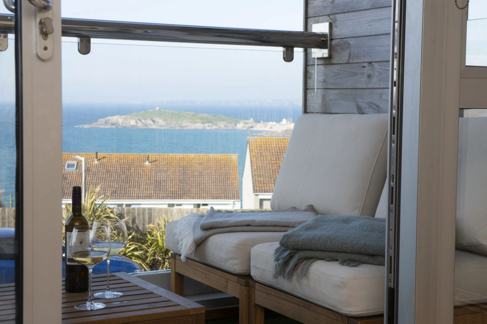 Sea views from the balcony - 6 The Point, Pentire