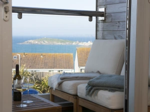 Sea views from the balcony - 6 The Point, Pentire