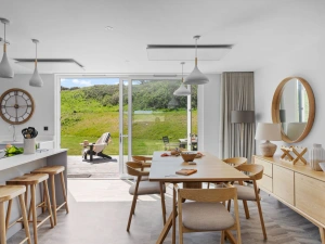 Dining area leading onto the patio, breakfast bar seating for 3 - 6 The Vista, Willingcott