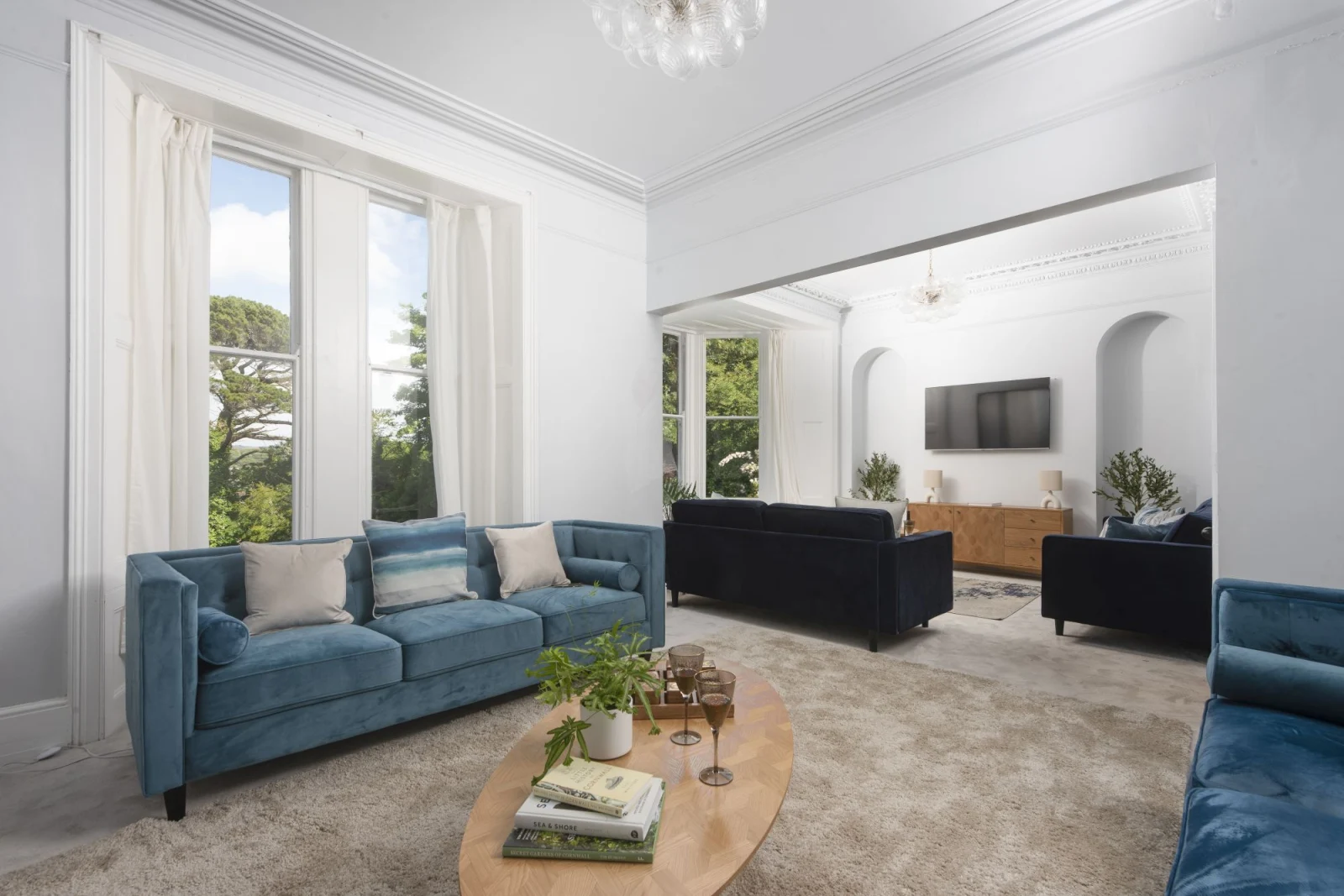 Seating area with beautiful view to the garden- The Elms