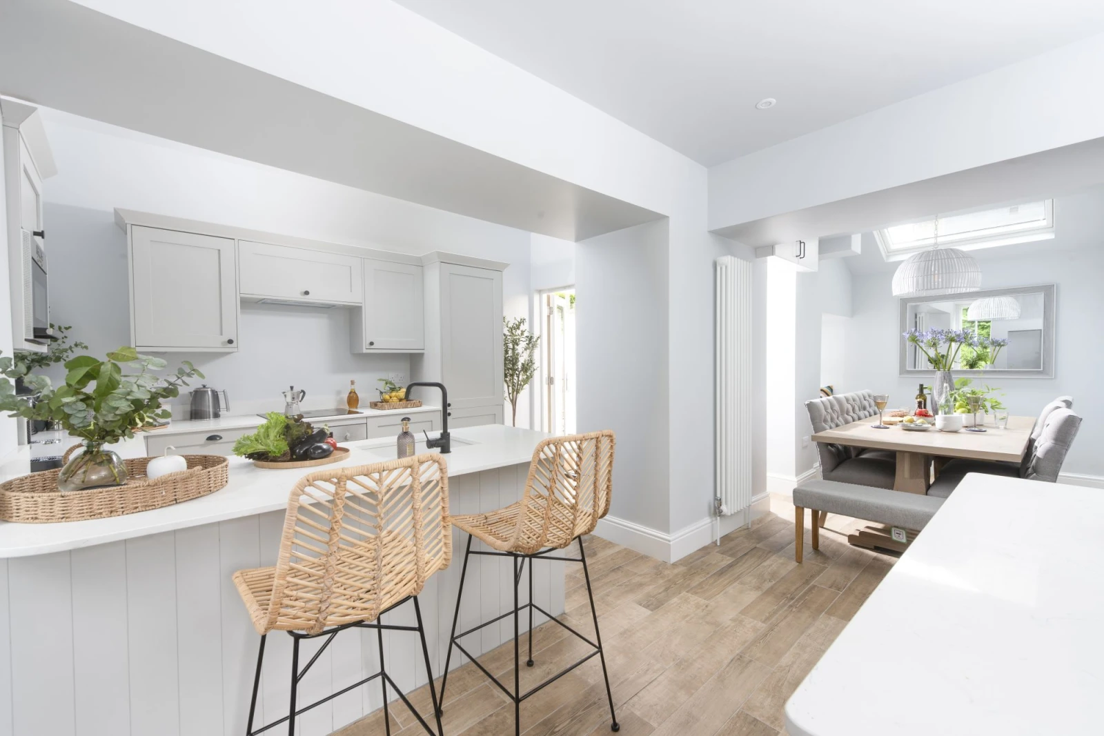 The Bright, spacious Kitchen/ Diner with lots of seating - The Elms