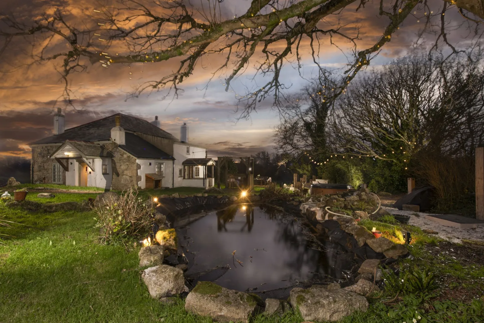 View of property from the garden - Worvas Counthouse
