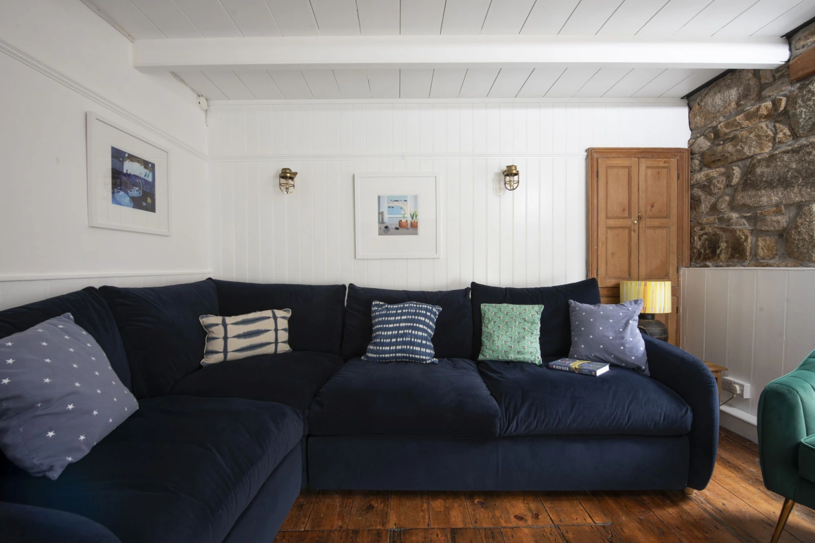 Seating for all guests on the comfortable sofa - No.1 St Eia