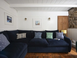 Seating for all guests on the comfortable sofa - No.1 St Eia