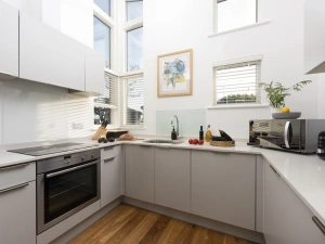 The kitchen area, oven, stovetop and facilities - 71 Una