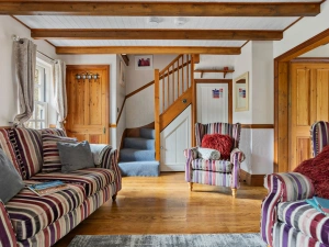 Living room with comfortable seating - Beryas Cottage