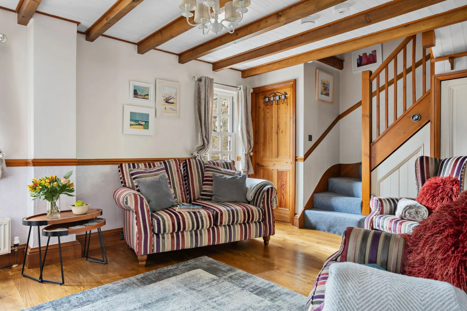 Sofa in living room - Beryas Cottage
