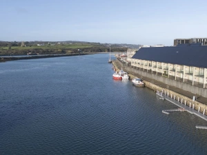 Birds eye view photo of North Quay - 10 Cannery Row