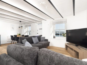 Open plan living, dining and kitchen for relaxed family living  - Harbour Watch Cottage