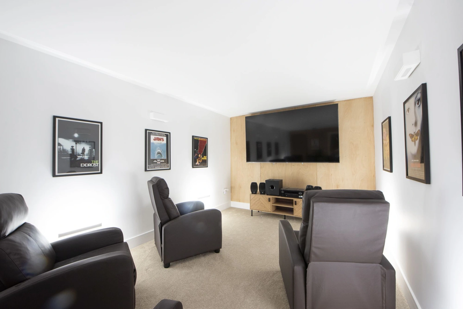 Cinema room with cinema style seating - Redshank