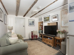 Living room with comfortable sofa, chair and TV - An Selder