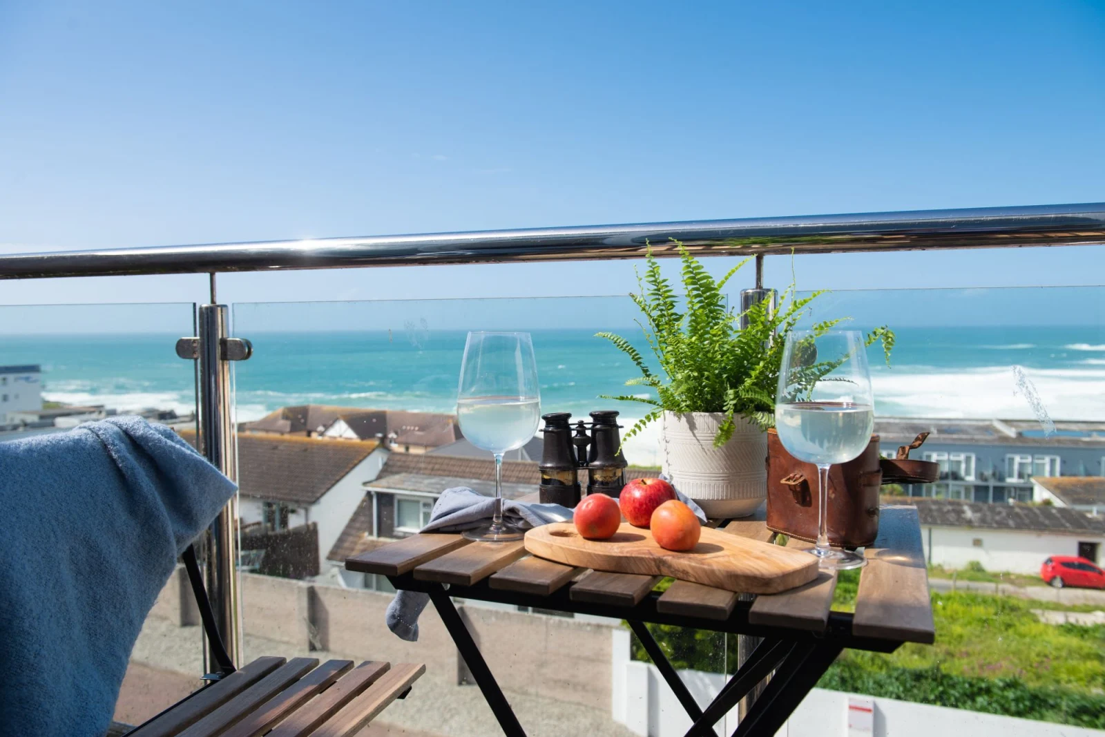 Balcony with sea views - 5 Gwelva