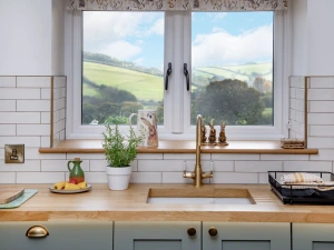 Beautiful rural view from kitchen window  - Longpark Linhay