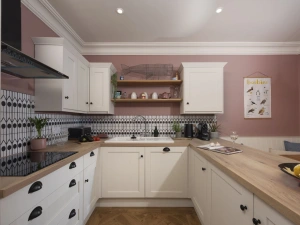 kitchen with hob, oven, fridge/freezer, dishwasher, Nespresso coffee machine - Sandy Boobies