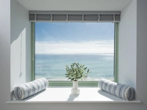 Decorative feature with ocean view  - Mermaids