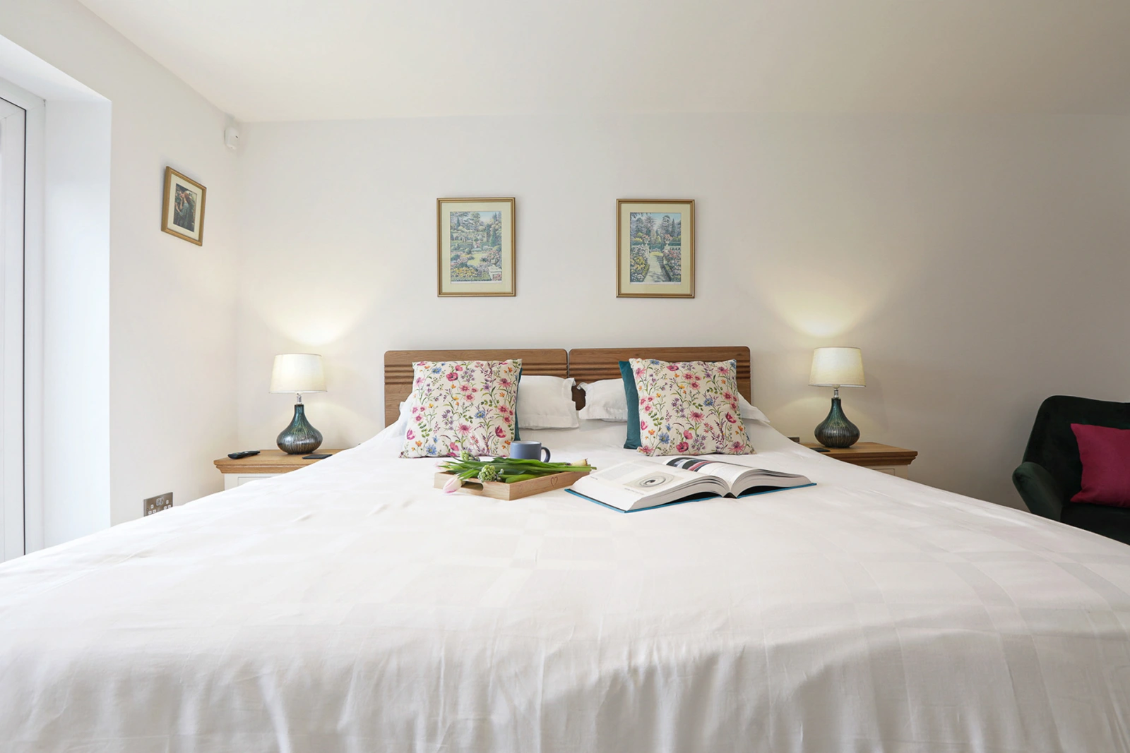 Super king bed to the master bedroom