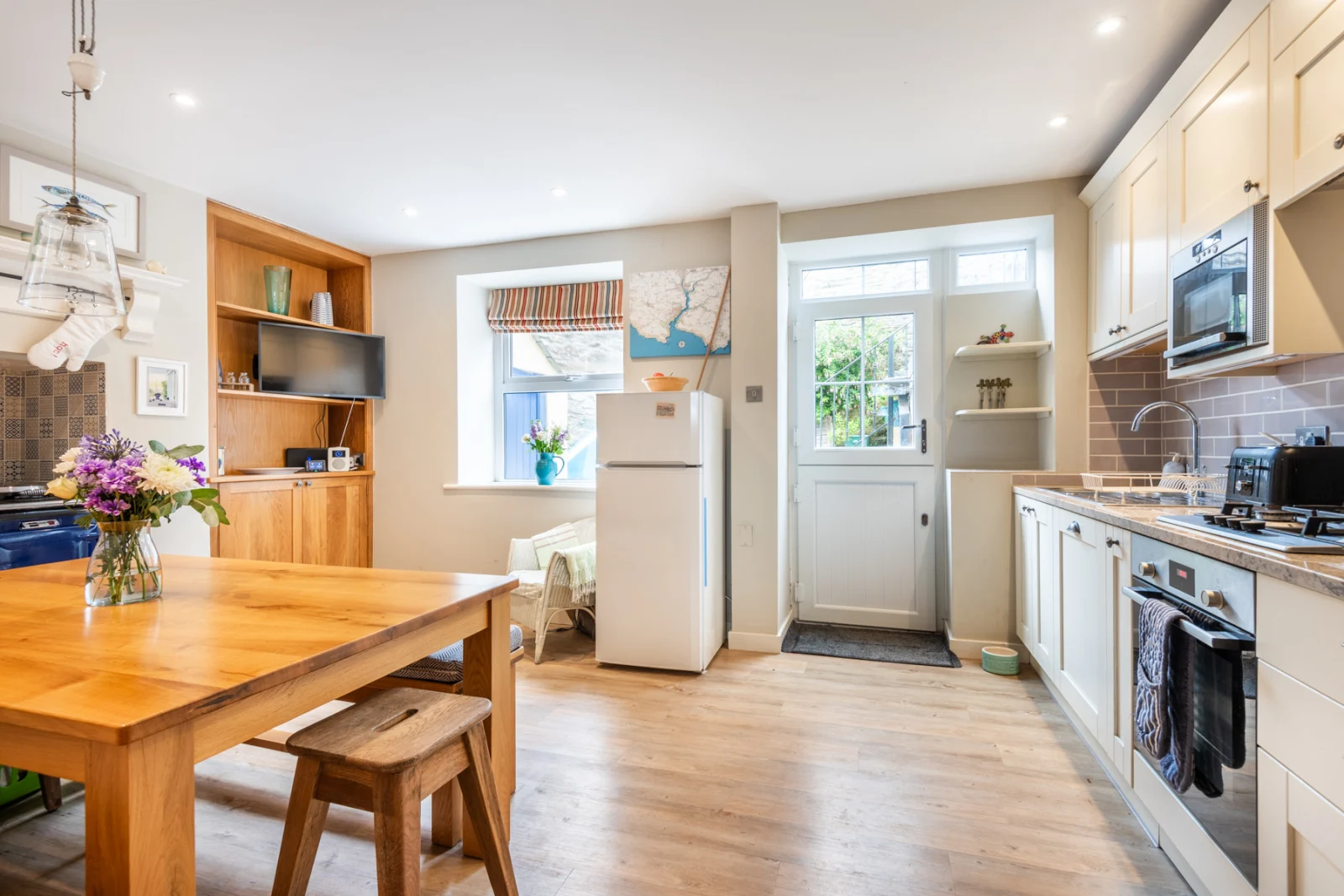 Kitchen and dining area